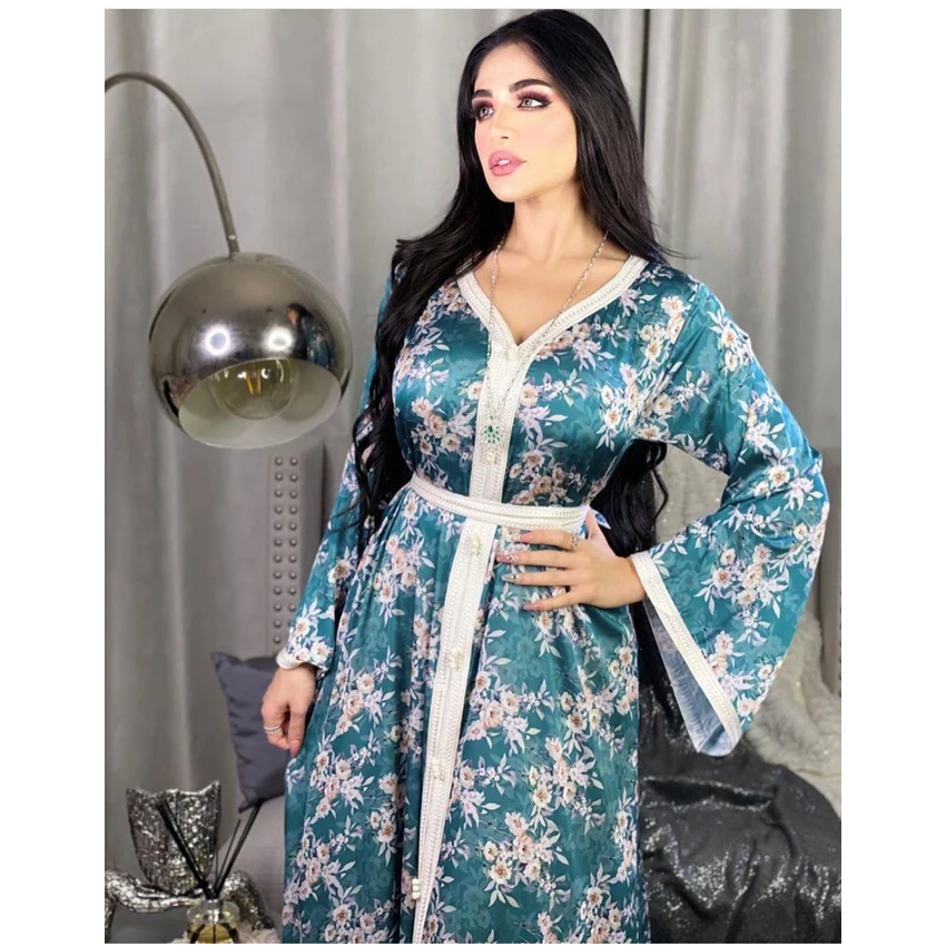 Женское платье с цветочным принтом Ramadam мусульманское кардиган мусульманская