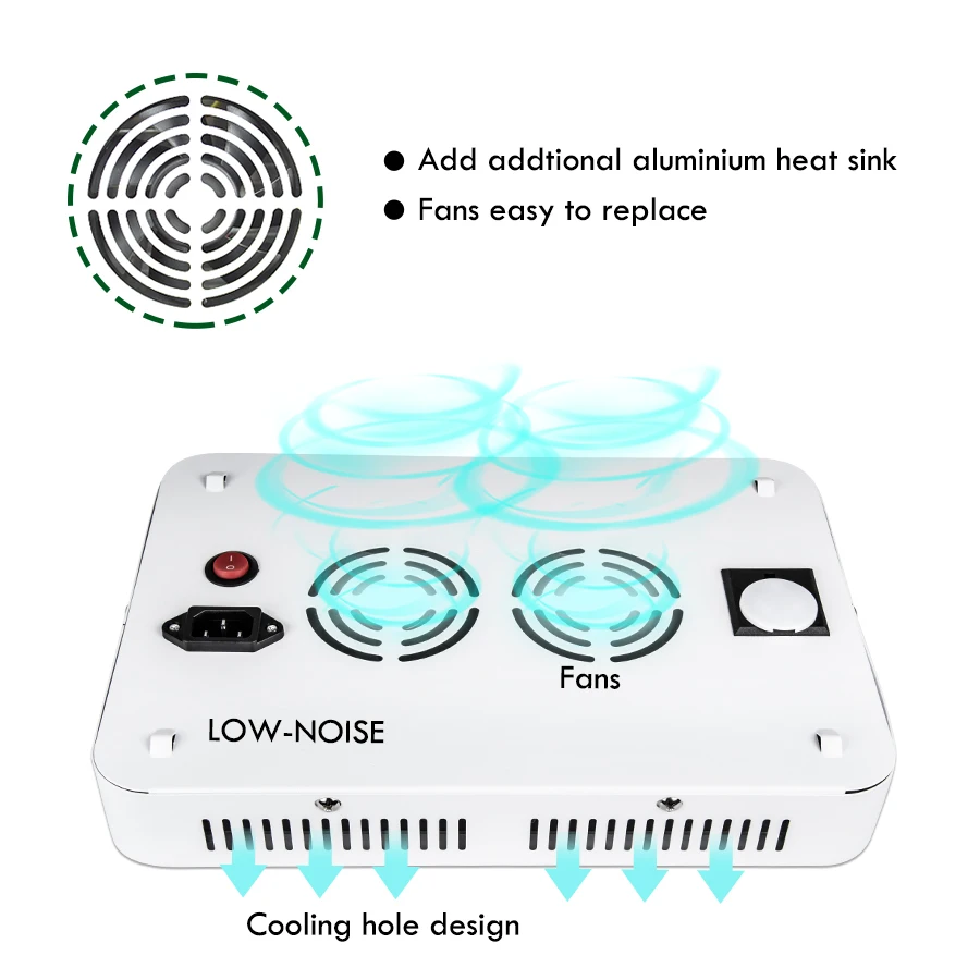 Фитолампа светодиодная полного спектра для выращивания растений 1000/1200/100 Вт -