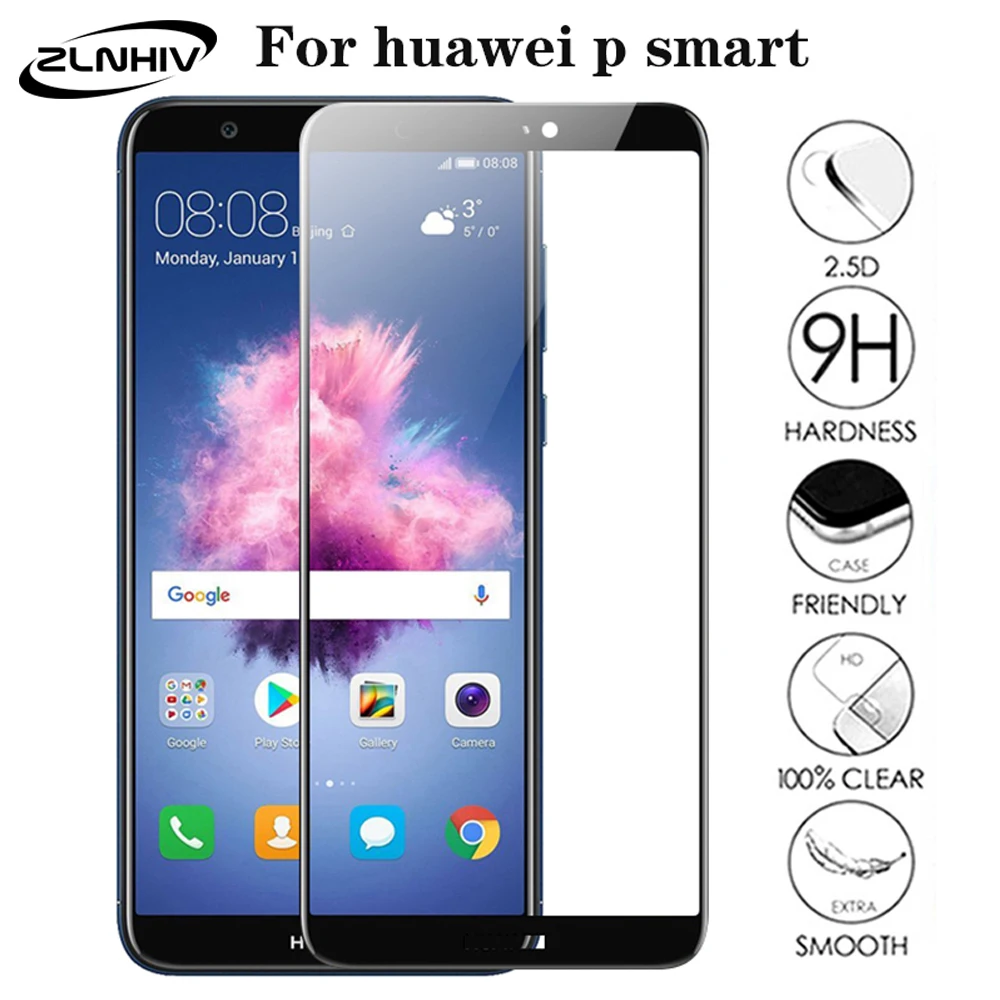 Zlnвич для huawei p smart plus 2018 2019 на закаленном стекле защита экрана телефона Z защитная