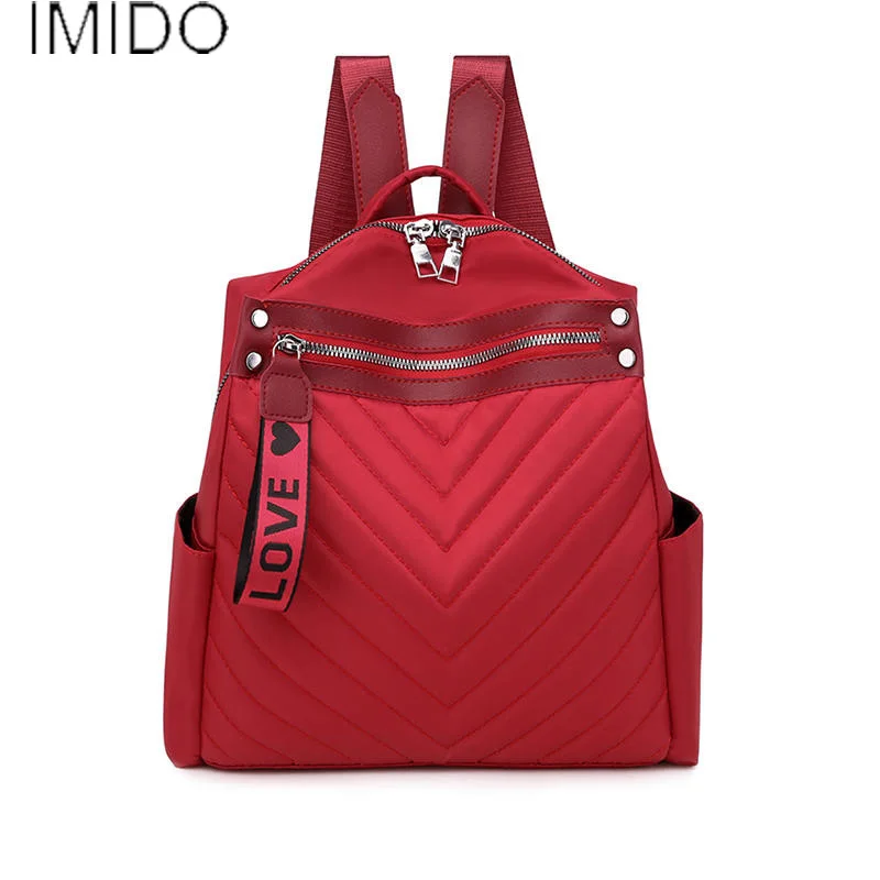 Новый Классический женский рюкзак с двойной молнией Высококачественная