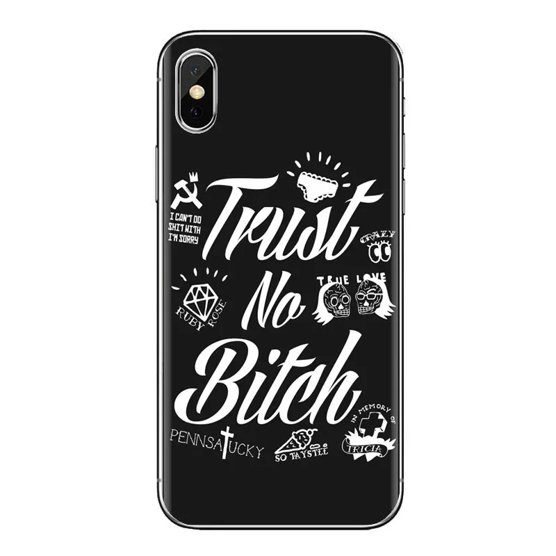 Силиконовый чехол-сумочка для телефона доверия не сука печатных htc один U11 U12 X9 M7 M8