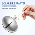 Открытый Кемпинг пеший Туризм Солнечная свеча er Fire Starter Sun фокусирующее зеркало светильник сигарета аварийный набор для выживания инструмент для выживания