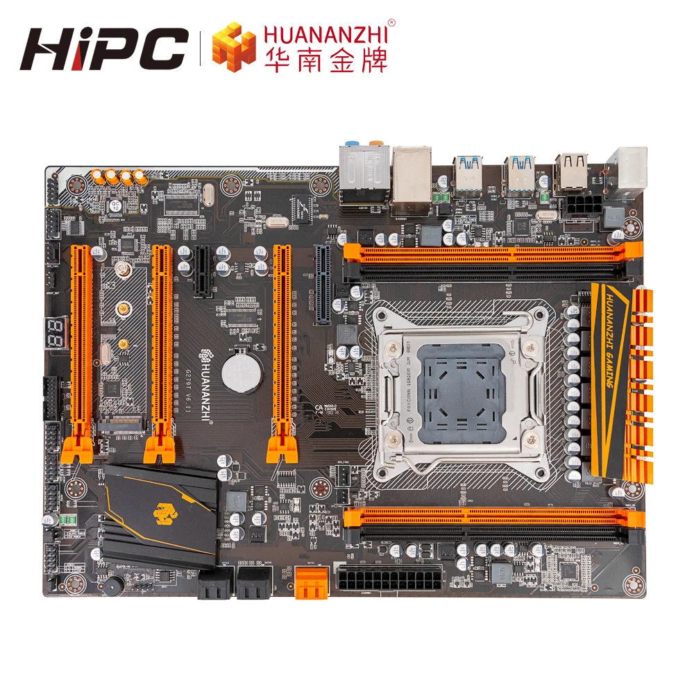 Huanan Zhi X79 DELUXE материнская плата для Intel LGA 2011 DDR3 1333/1600/1866 МГц 64 Гб M.2 NVME 3 * PCI E SLI блок