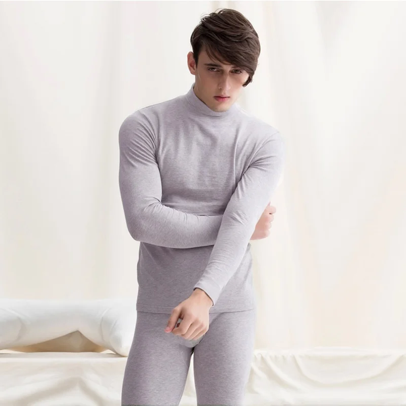 2 шт./компл. 2020 новое поступление осень зима мужское термобелье набор однотонный