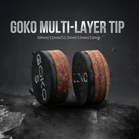 goko 3035 model tips smh billiard tip101111 513mm tip 6 7 layers pig skin multi layered snooker pool cue tip accessories
