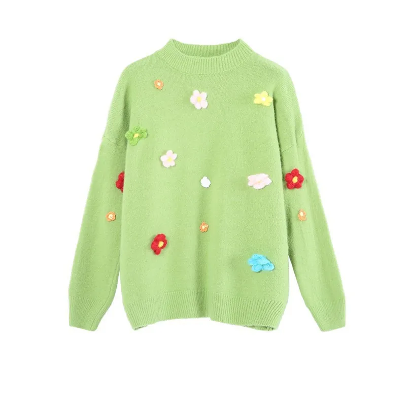 Женская осенне-зимняя одежда 2021 Женский пуловер с аппликацией авокадо женский