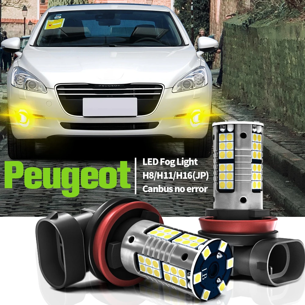 

2pcs LED Fog Light Lamp Canbus H8 H11 For Peugeot 207 3008 301 307 CC SW 308 4007 4008 407 408 5008 508 RCZ Rifter Traveller