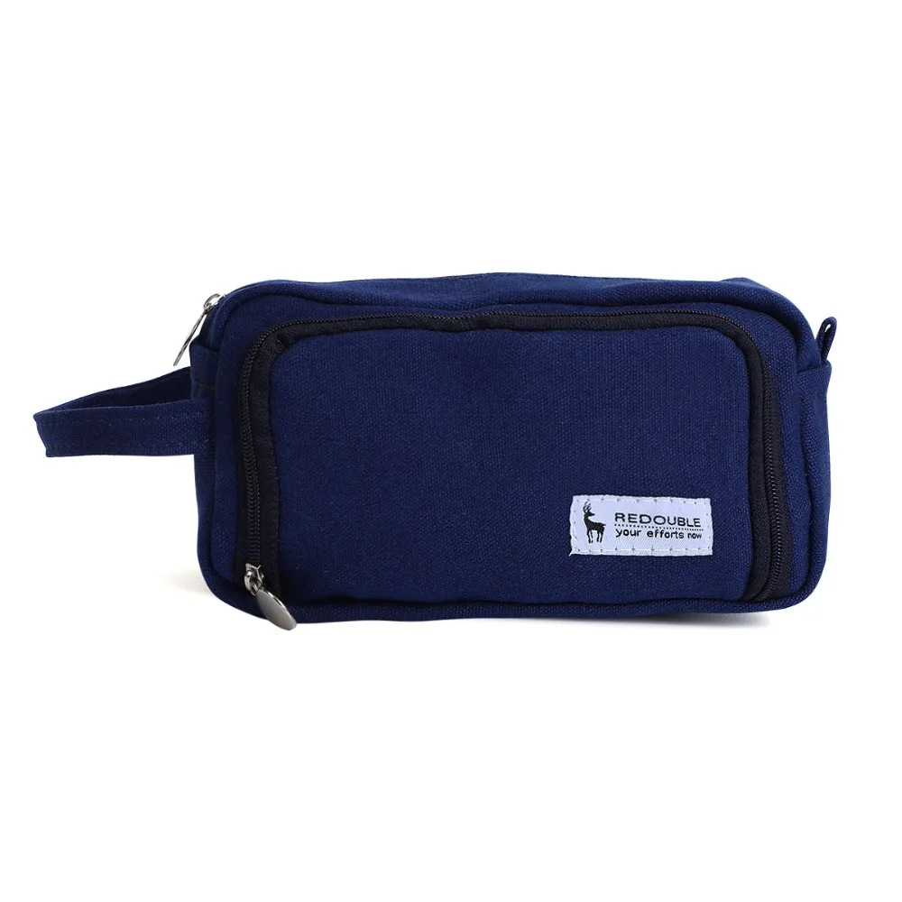 Полосатый пенал сплошной цвет школьные принадлежности trousse scolaire stylo двухслойные estuches Kawaii kalem kutusu astuccio scuola