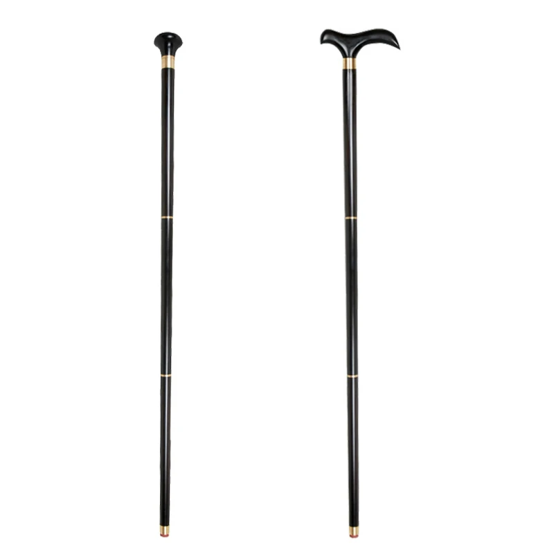 Деревянная трость Африканское черное дерево тройная Съемная Civilized Ebony Stick старый