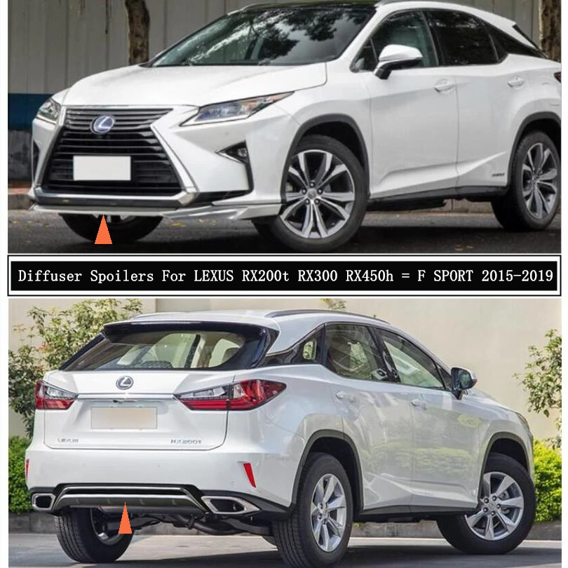 Диффузор переднего и заднего бампера выступ Спойлеры для LEXUS RX200t RX300 RX450h = F SPORT 2015