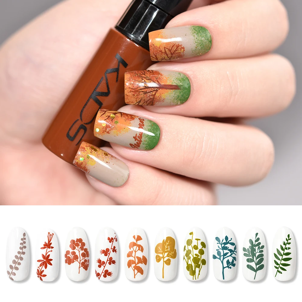 KADS Красный Серии Искусства Ногтя Стемпинга Штамповка Печать 1 Бутылки Штамповки