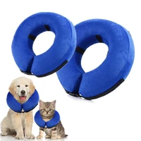 dogs collar protective inflatable puppy anti bite necklace cats pet recovery neck soft blowing ring pet products
