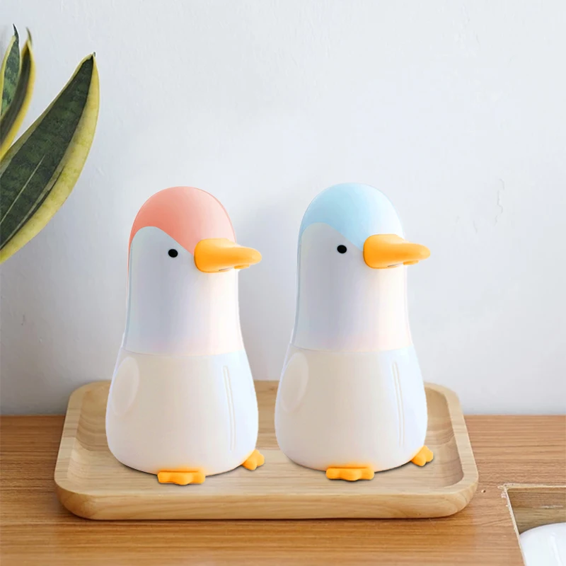 Диспенсер для мыла в форме пингвина умный сенсор и приятный кожи питание от USB