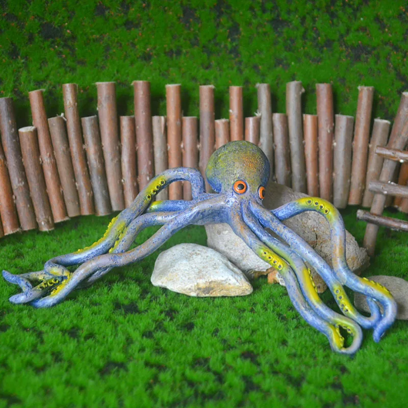 Золотой слон осьминог из смолы, декорация в стиле модного подвесного украшения для дома, простые современные ремесла, новогодний подарок.