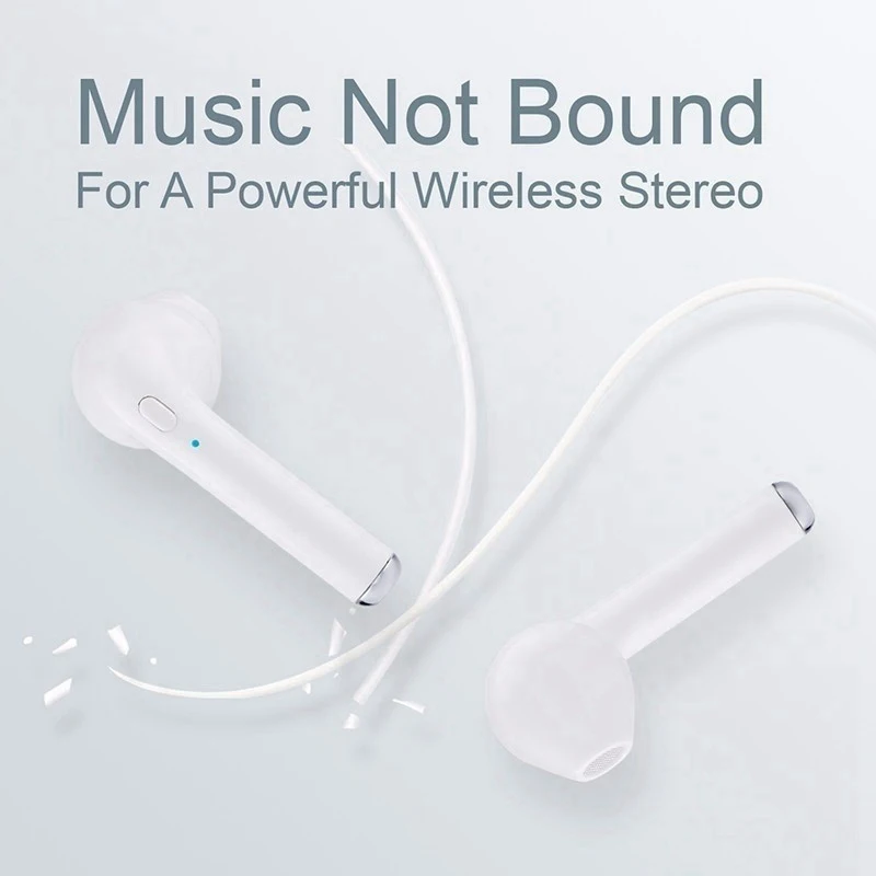 I7 TWS Bluetooth наушники беспроводные наушники bluetooth-гарнитура Беспроводные наушники с зарядным чехлом для телефона xiaomi huawei
