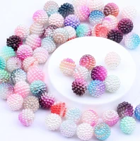 20pcsbag 10mm gradient bayberry ball abs detachable nail art wedding diy hand bouquet full sky bead jewelry design