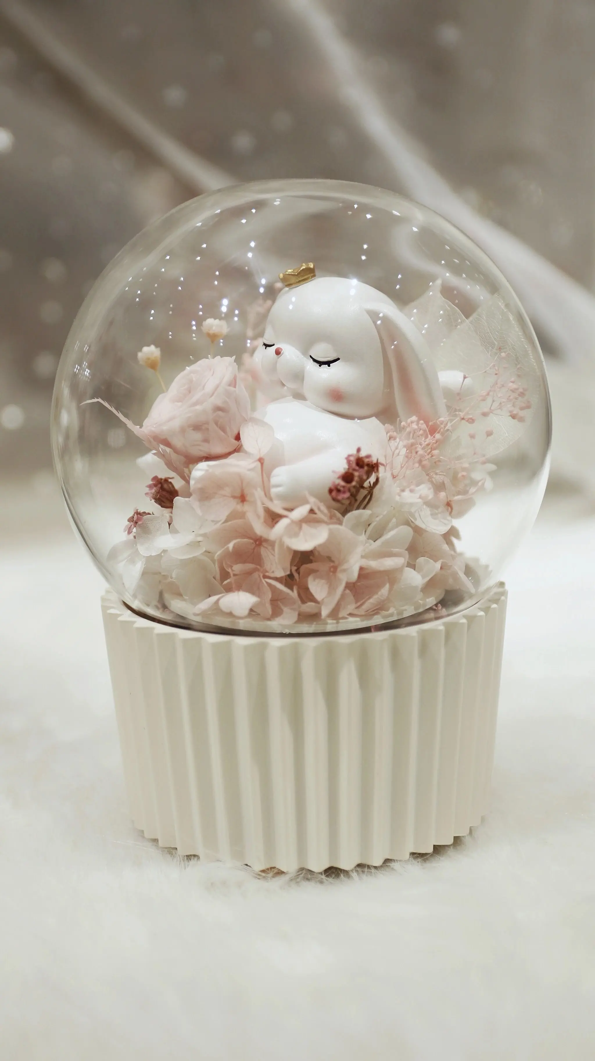 Вечный сохраненный цветок бессмертная Роза вращающаяся Музыкальная шкатулка на