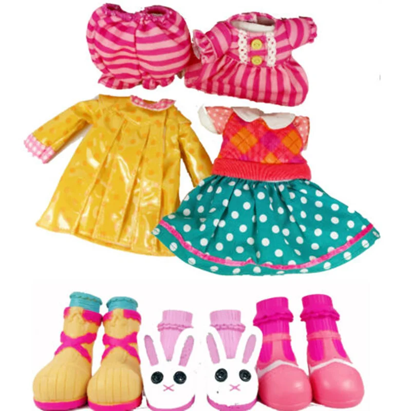 3 комплекта Lalaloopsy наряд модная одежда платье пижамы плащ с обувью для 12 &quotкуклы