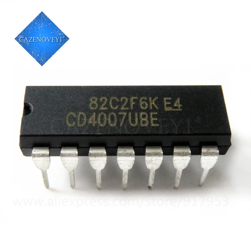 10 шт./партия, CD4007UBE DIP14 CD4007 DIP CD4007BE DIP-14 CD4007U