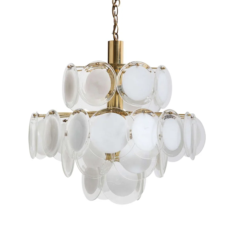 

Креативная стеклянная люстра в стиле постмодерн, простая светильник роскошная модель для гостиной, столовой, спальни