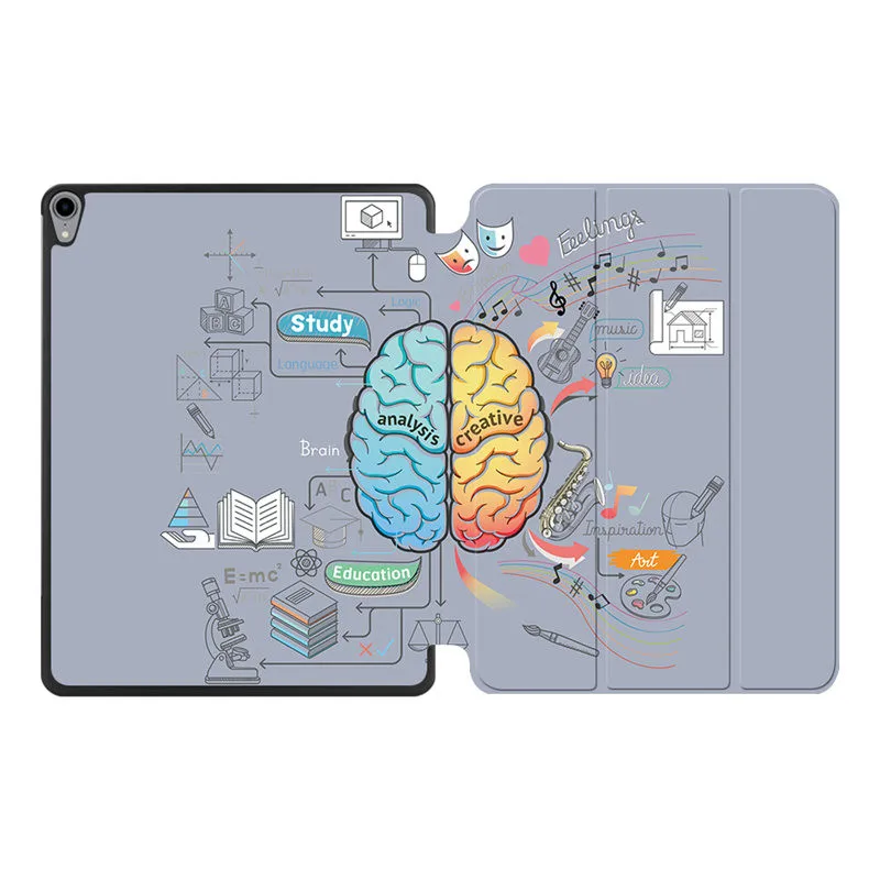 IP10 Чехол MTT для iPad Pro 12,9 дюйма 3rd Gen из искусственной кожи, чехол-подставка с мультяшным граффити, Магнитный смарт-чехол с беспроводной зарядкой - Цвет: IP10