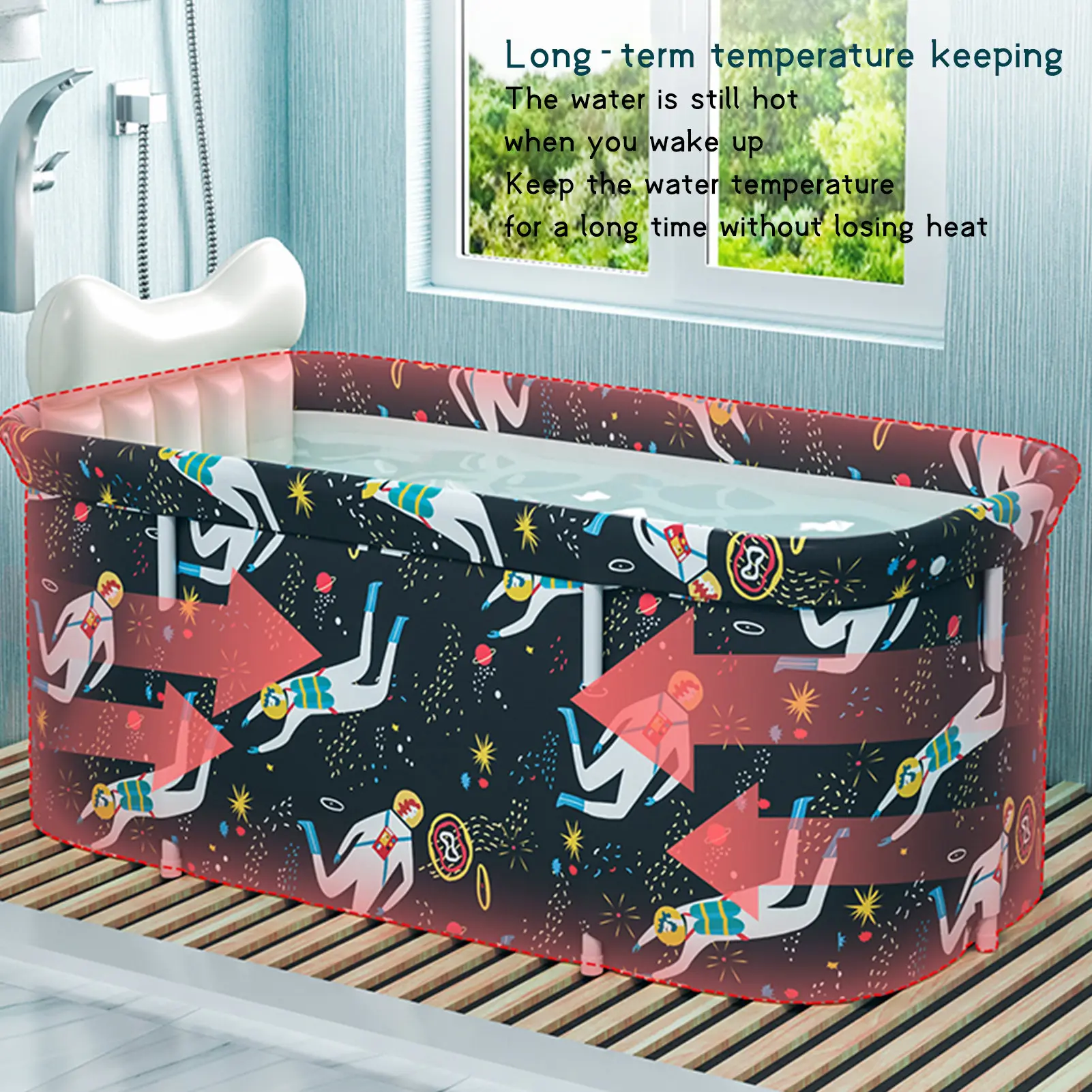 

Bathtub Set Portable Folding Tub Bucket Kit Beauty Spa Bathtub Baby Bath Tub For Adult Family