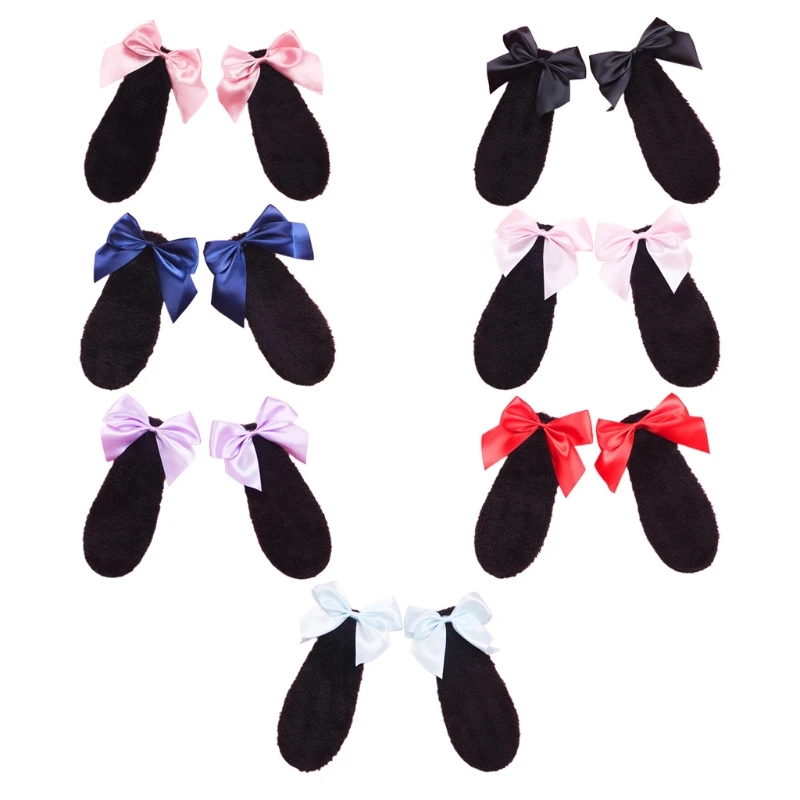 

Girls Hair Clips Lovely Animal Ear Shape Barrettes Plush Hair Clips Cartoon Design for Kids Cosplay Party Hair Decors