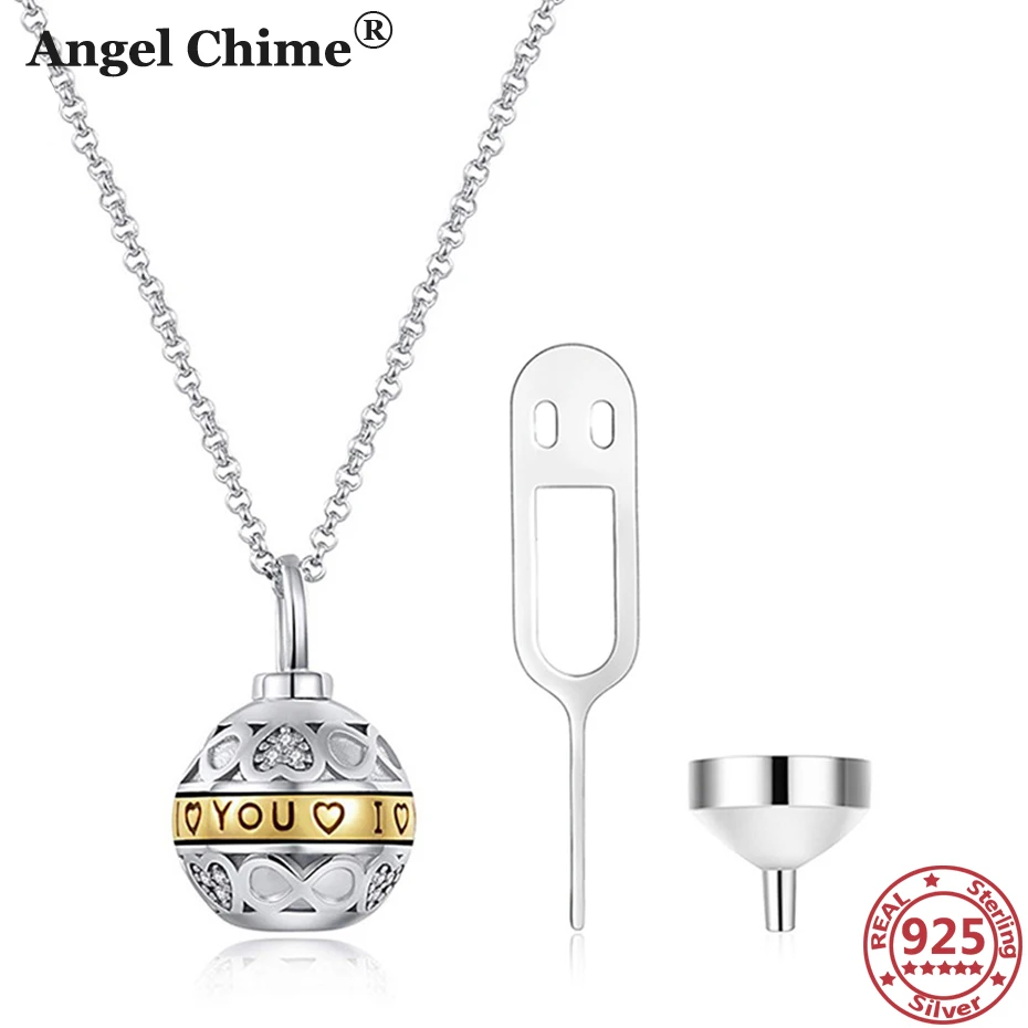 

AC 925 Sterling Silver Ball Urn Necklaces for Ashes Memorial 925 Urn Necklaces Pet Ash Casket Cremation Pendant Keepsake Jewelry