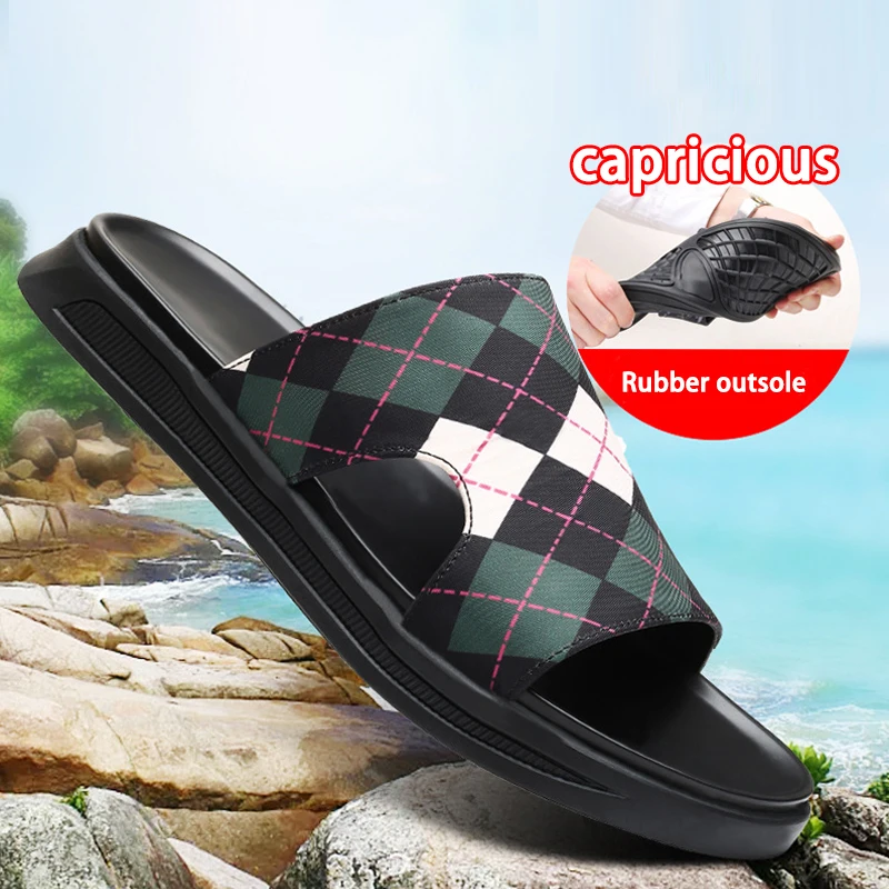 WOTTE Men Slippers Black Indoor Shoes Non-slip Summer Outdoor Beach Slides Soft Sandals Home Bathroom Flip Flops chanclas hombre | Обувь