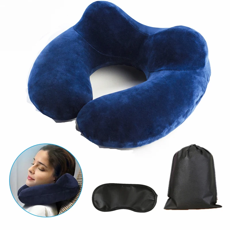 1 шт. u образные надувные подушки для путешествий на открытом воздухе складная