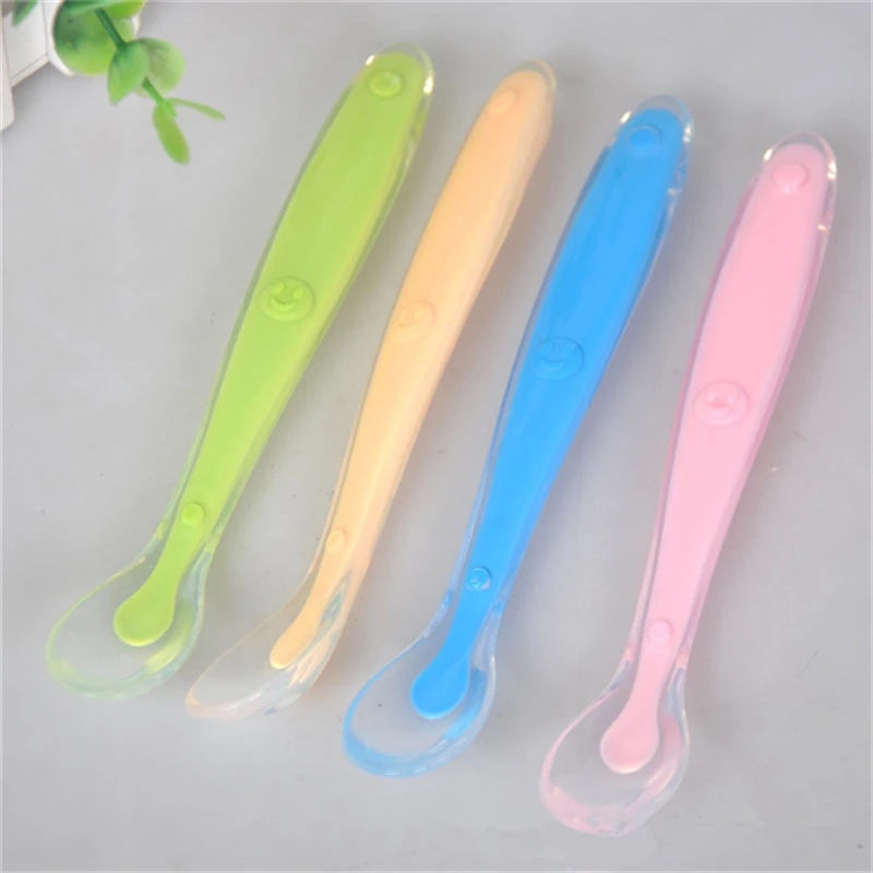 

Tableware Baby Spoon Fork Set Utensil Safety Tableware Infant Solid Feeding Flatware For Baby Feeding Spoon Safety Spoon M893417