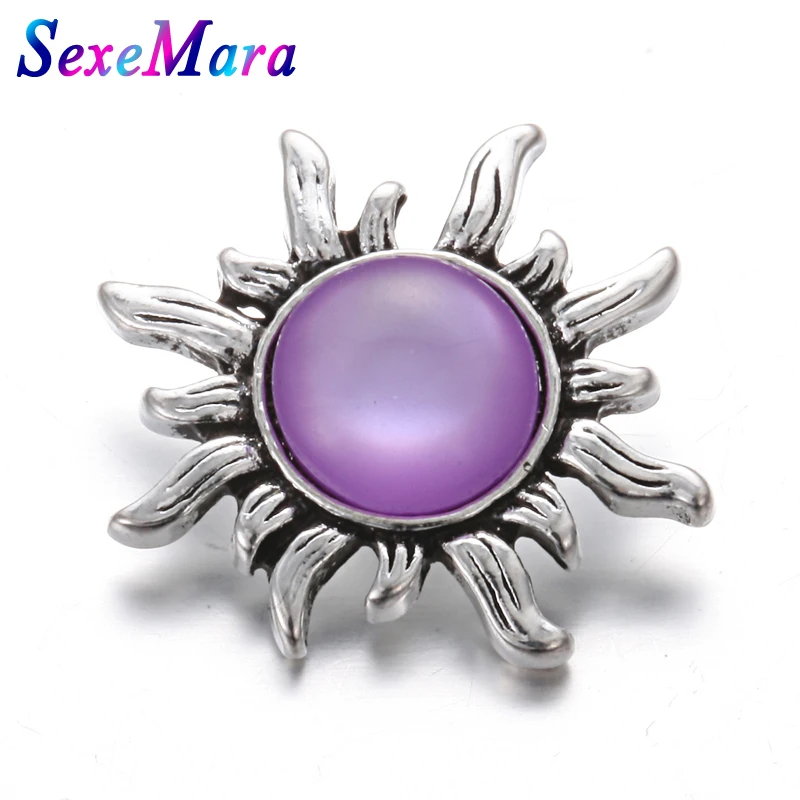 6 шт./лот Новые 18 мм кнопки ювелирные изделия со стразами камнями по месяцу