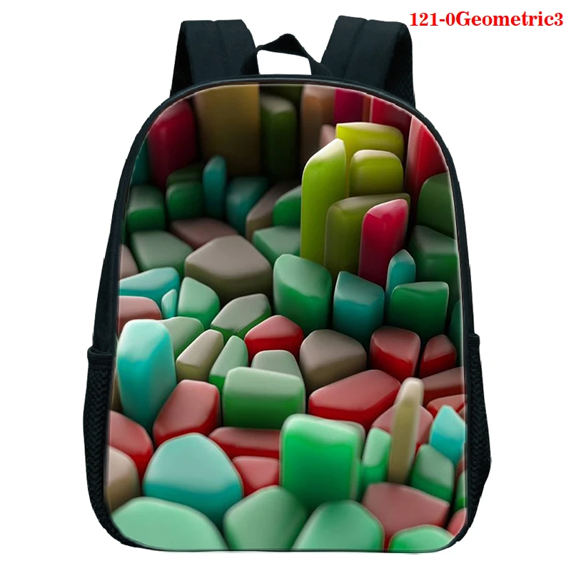 

Neon Geometric Print Girl Backpack Children School Bag Cartoon Boys Girls Daypack Funny Kawaii Kids Kindergarten Bag Bookbag