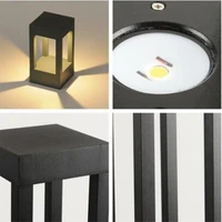 Square Aluminum Waterproof LED Lawn Lamps 10W COB LED Exterior Bollard Light Garden Light Outdoor Floor Courtyard Road Lighting