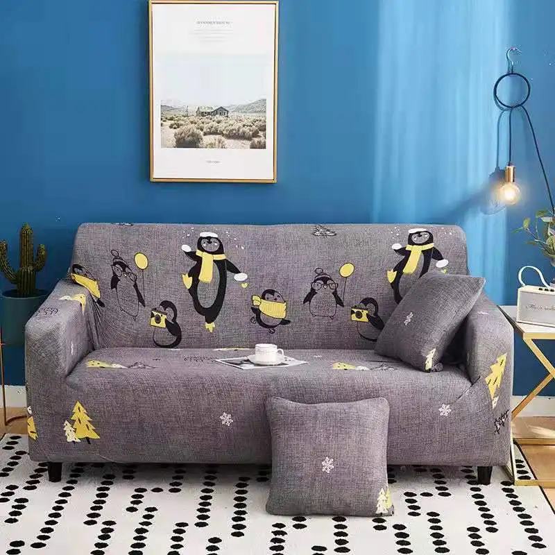 Чехол на диван из стрейч материала чехол для дивана эластичные чехлы диванов Cubre