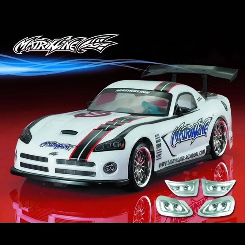 1 комплект viper SRT10 ACR X drift RC PC корпус 195 ширина Прозрачная Чистая не окрашенная