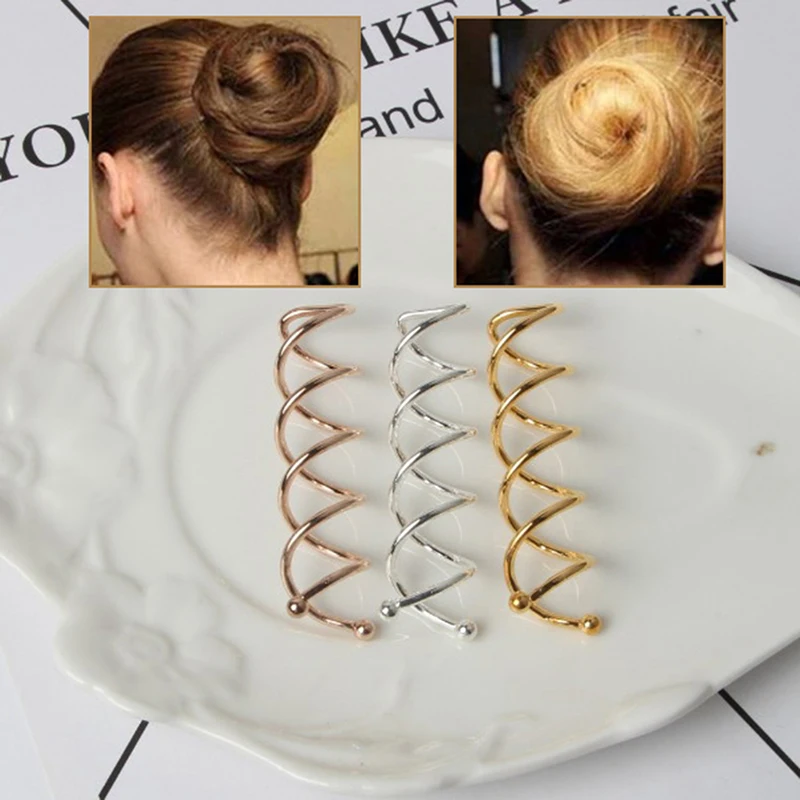 

10pcs Spiral Twist Hair Pins Womens Spiral Spin Screw Girls Hair Accessories Hair Clips Hairpins Pins For Women Bun Maker