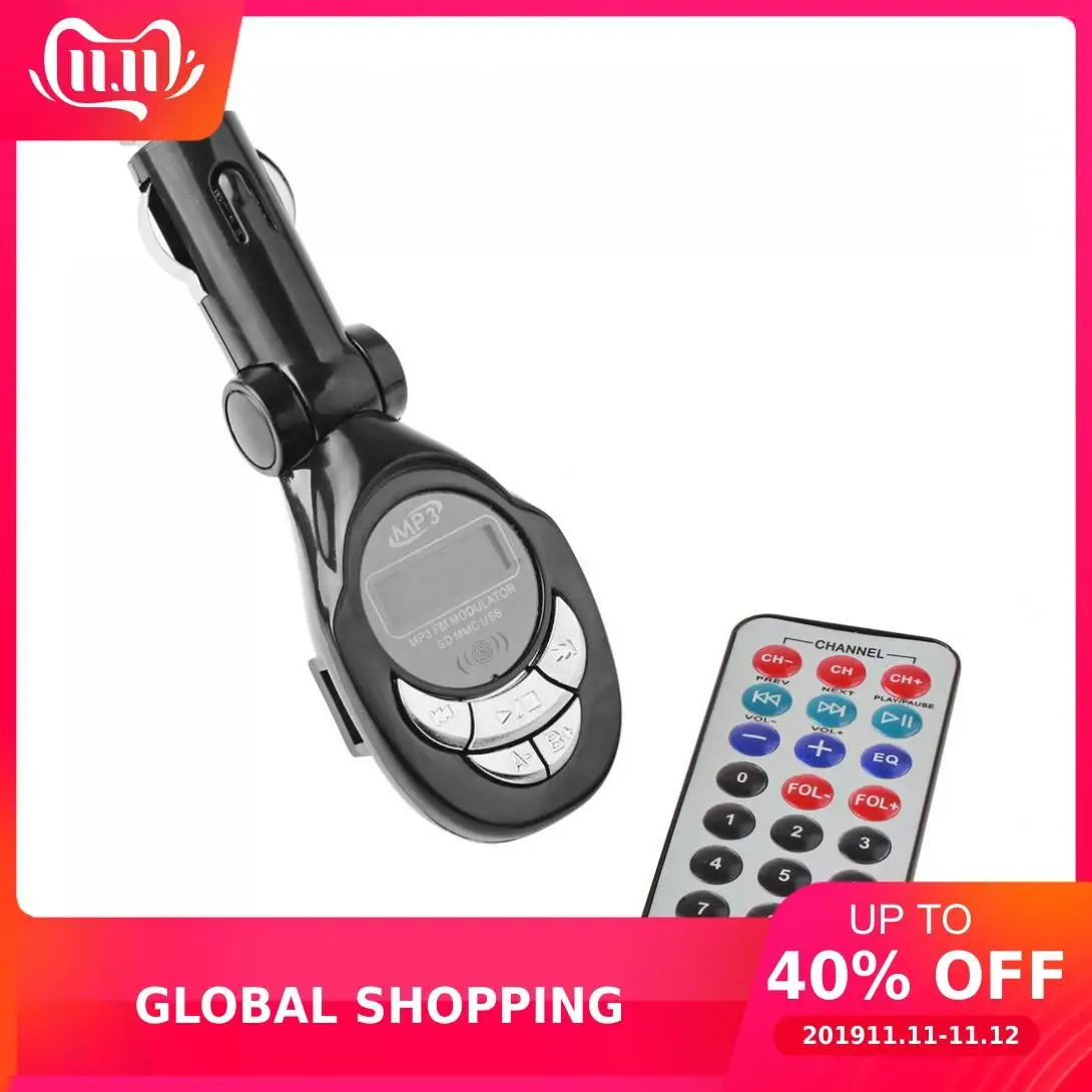 Авто fm передатчик аудио вход/выход Поддержка SD MMC карта USB диск MP3 Hi Fi музыка с
