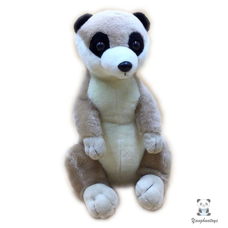 

Soft Nice Stuffed Animal Slender-Tailed Meerkat Model Doll Real Life Plush Big Suricate Toy Children Birhday Gifts Girlfriend