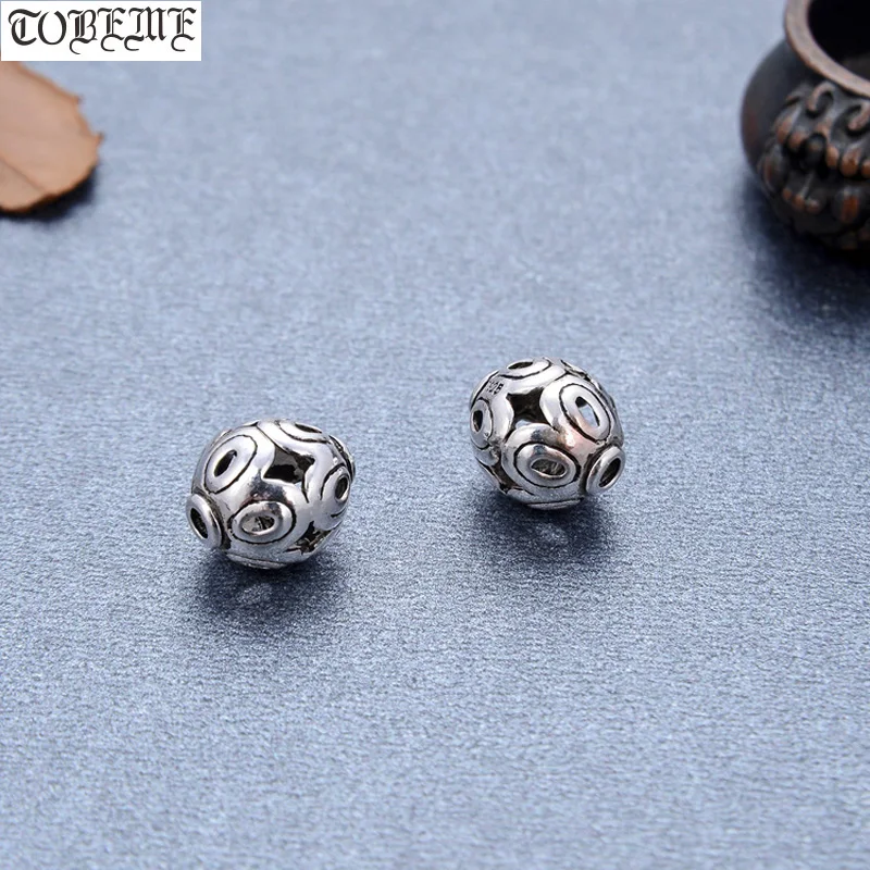 

Бусины россыпью из серебра 100% пробы