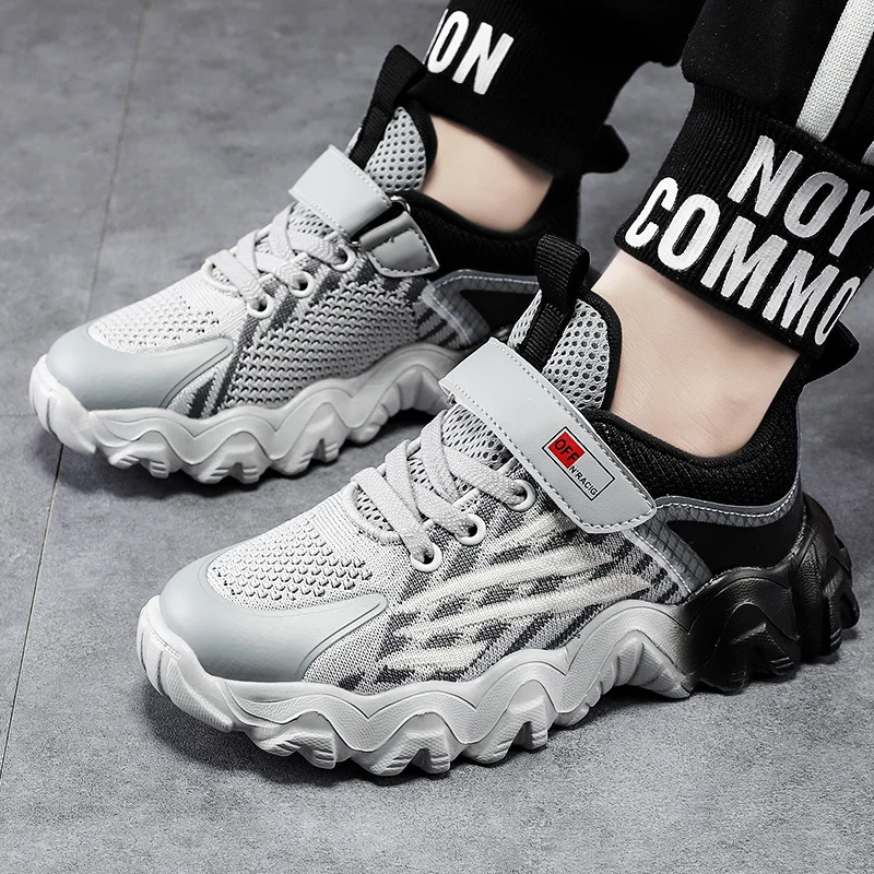 

Kids Breathable Tenis Sneakers Children Running Shoes Fashion Lightweight Boys Sneakers 2021 New Casual Walking Shoes for Boys