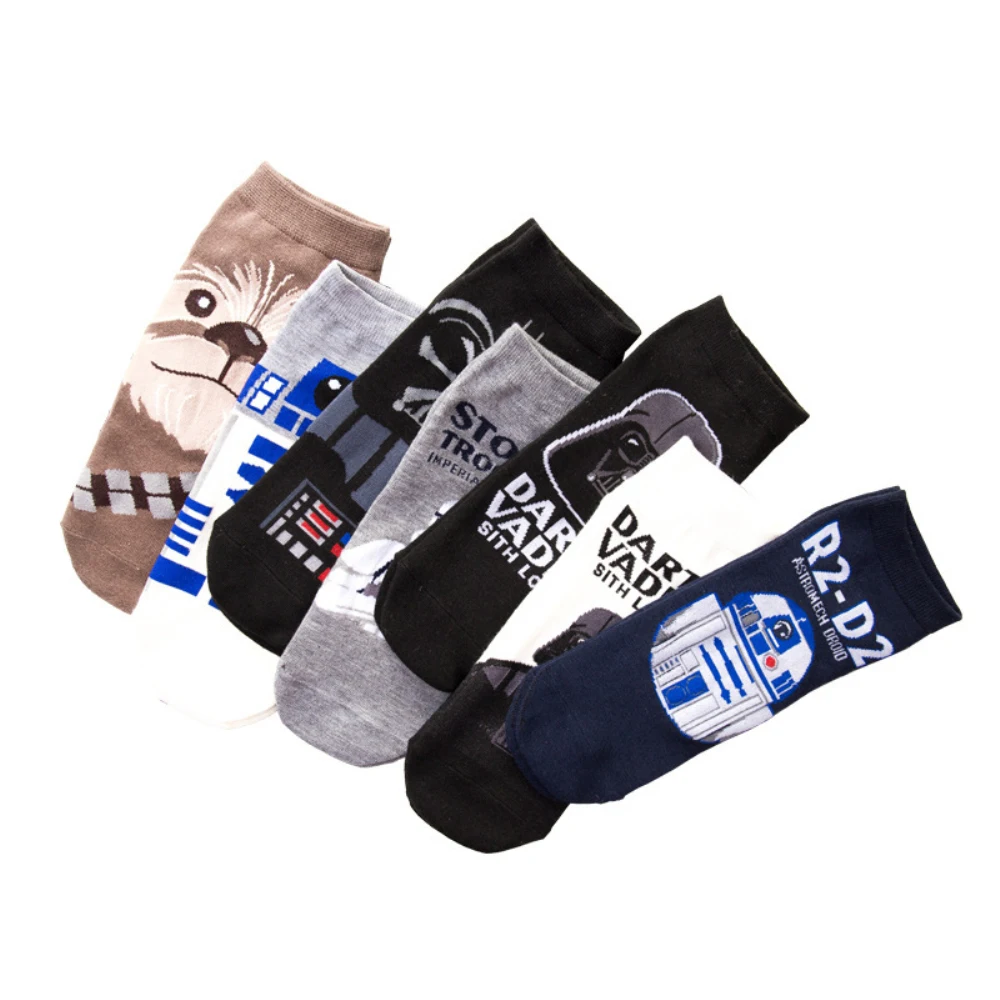 

10 Pairs/Men's Socks Cotton Cartoon 2021 Spring/Summer Socks Short Ankle Socks Novelty Funny Male Boat Socks Boys Men's Socks