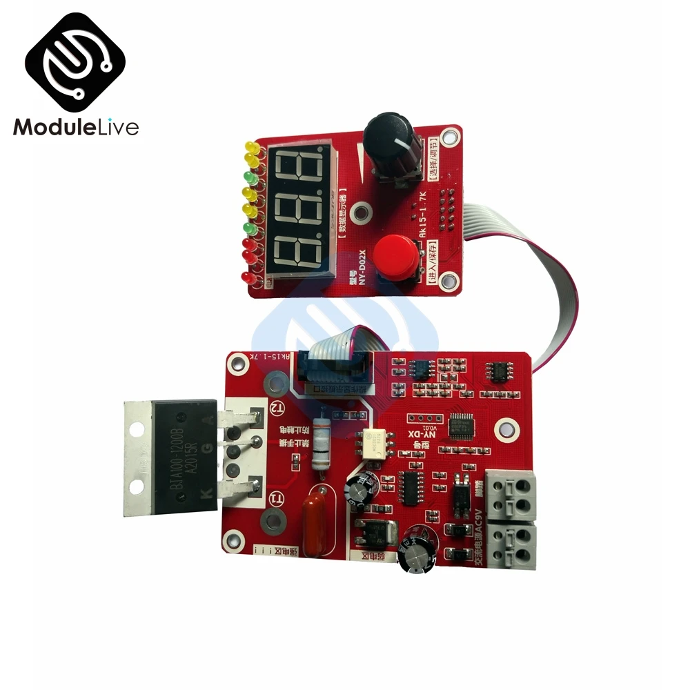 40A 100A двойная точечная Импульсная Сварка машина кодировщик времени цифра