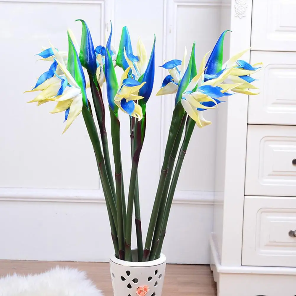 Искусственный цветок птица рая искусственное растение шелковое Strelitzia Reginae
