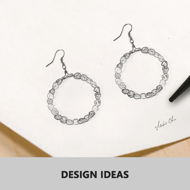 Женские серьги с натуральным камнем красочные турмалиновые висячие роскошные