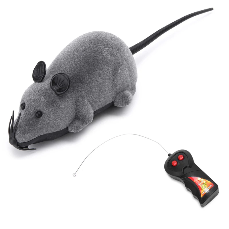 

Wireless Remote Control Rat Mouse Moving Electronic Mice Pet Cat Playing Toys