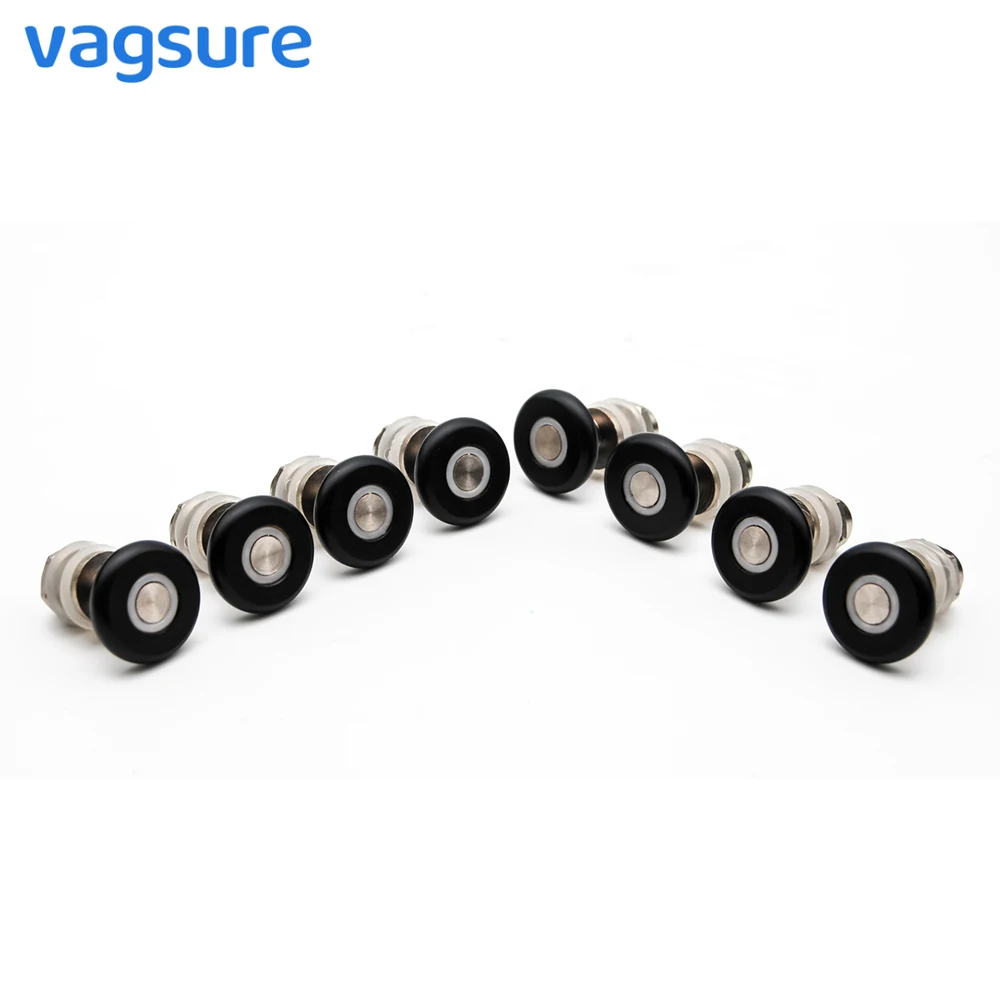 

Черный латунный подшипник с одной дверью диаметром 23 мм/25 мм/27 мм, ролики для раздвижных стеклянных дверей для 4-6 мм душевого стекла с защитой от эрозии