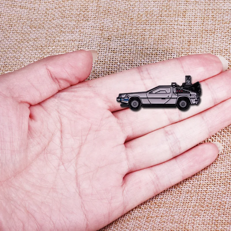 Bc 2 the future delorean Time machine автомобиль эмалевый значок пленка кино фанаты подарок