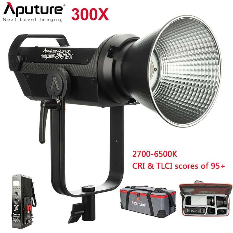 

Aputure LS 300X Studio Light 2700-6500K LED Photography Lighting For Camera 2.4G Sidus Mesh Video Photo Light 300X Update 300DII