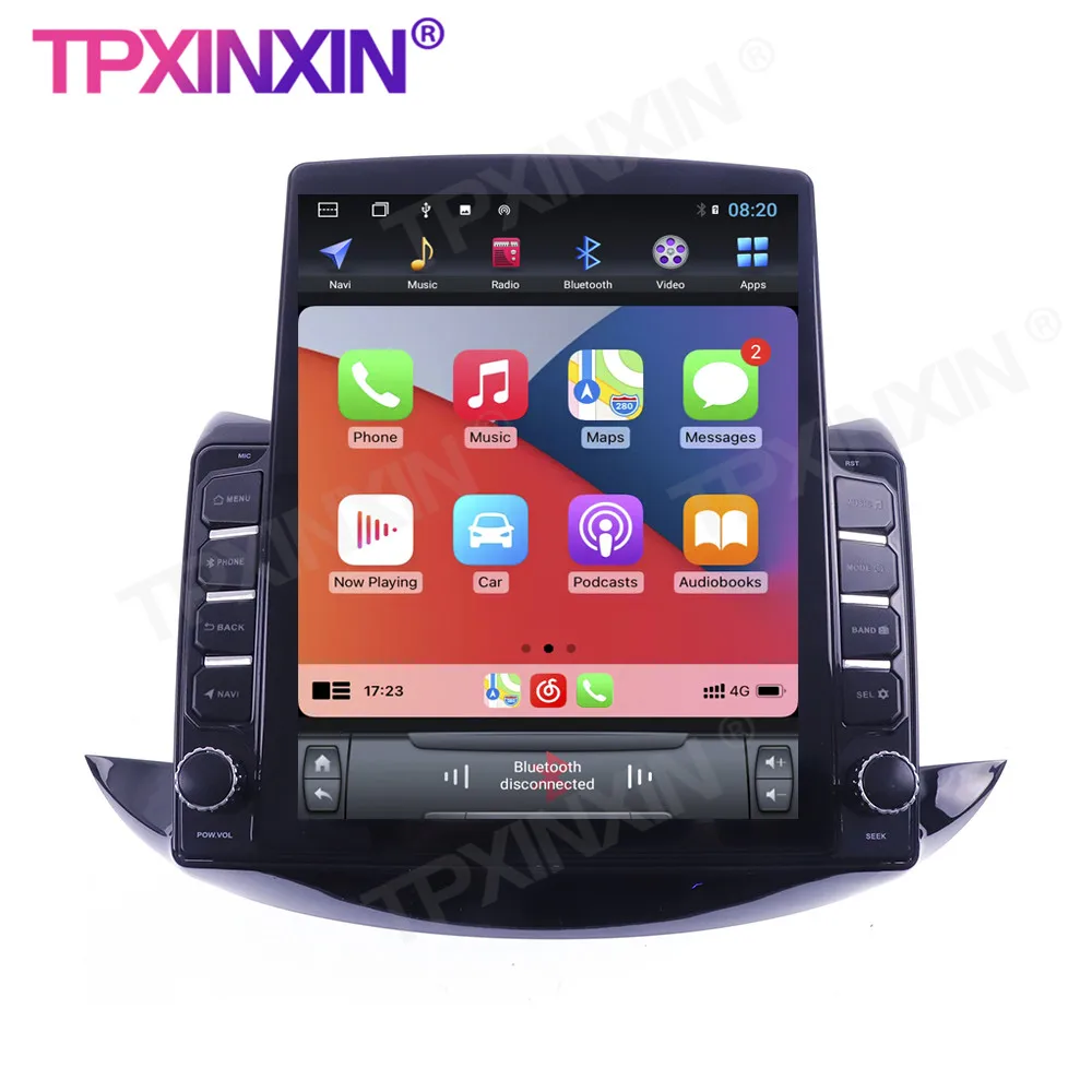 저렴한 무선 카플레이 테슬라 스타일 차량 GPS 내비게이션 스테레오 수신기, 쉐보레 트랙스 트랙 2017 + 안드로이드 6 + 128GB